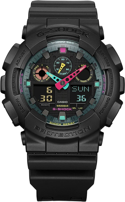 Casio G-Shock GA-100MF-1AER Multi Fluorescent Accents Casio G-Shock GA-100MF-1AER Multi Fluorescent Accents
