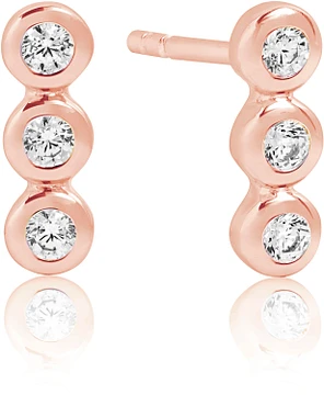 Sif Jakobs SARDINIEN TRE PICCOLO EARRINGS SJ-E2640-CZ-RG