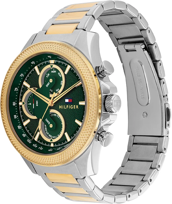 Tommy Hilfiger TH1792079 Horloge Heren Bi-color 46mm Tommy Hilfiger TH1792079 Horloge Heren Bi-color 46mm