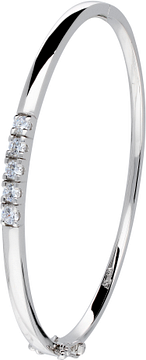 Silver Lining Bangle Rond 3x60mm CZ 925 Rd 104.1142.03