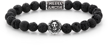 Rebel & Rose Lion Head Black Moon RR-8L021-S