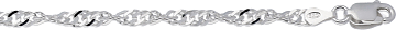 Silver Lining Schakelarmband Singapore 3.5mm Zilver+ 104.6120.19