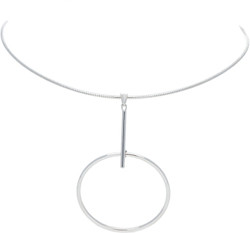 Silver Lining Collier met open cirkel 925! 102.1174.43