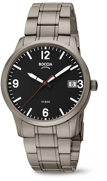 Boccia Titanium 3650-03 Heren Horloge 40mm