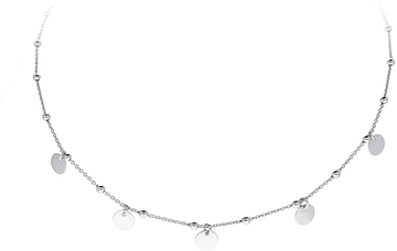 Silver Lining Balletjes collier plaatjes 925 rod 102.2107.45