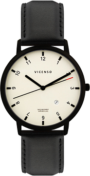 Vicenso Rome VI10029 Negro PVD Blanco/Negro 