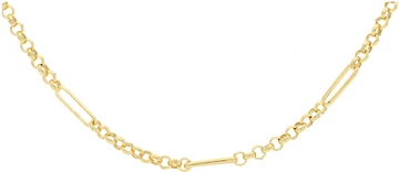 Glow SCHAKELCOLLIER - ZILVER - GP - 45CM - 102.8110.45