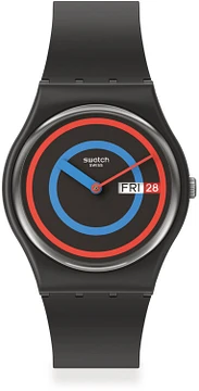 Swatch CIRCLING BLACK SO28B706