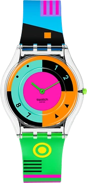 SWATCH NEON HOT RACER SS08K119 Ultra Slim