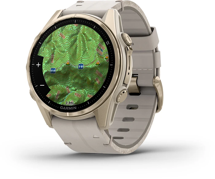 Garmin Fenix 8 - 010-02903-40 43 mm, AMOLED Sapphire, Soft Goudkleurig Limestone band Garmin Fenix 8 - 010-02903-40 43 mm, AMOLED Sapphire, Soft Goudkleurig Limestone band
