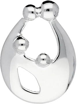 Zilverkleurig Lining Hanger Familie 2 Kinderen Zilver 120.0951.00