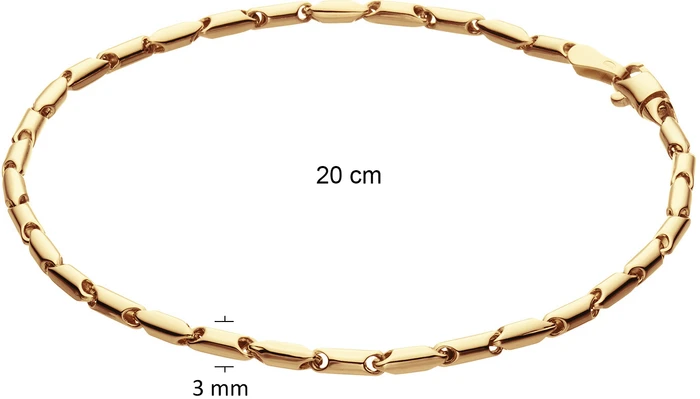 Glow Schakelarmband - Fantasieschakel - 2.5mm - 20cm 204.1469.20 Glow Schakelarmband - Fantasieschakel - 2.5mm - 20cm 204.1469.20