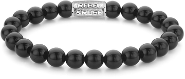 REBEL & ROSE Stones Only Black Velvet - 8mm RR-80089-S