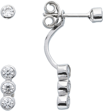 Silver Lining Earcuffs CZ Bar Zilver Rd 106.5059.00