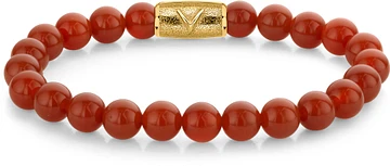 Rebel & Rose Red Agate Gold - 8mm RR-8DV06-G