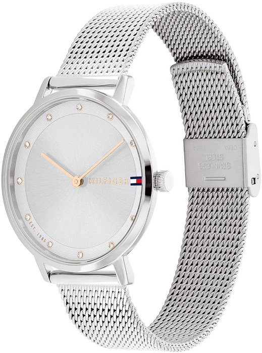 Tommy Hilfiger TH1782665 Horloge Dames Zilverkleurig 34mm Tommy Hilfiger TH1782665 Horloge Dames Zilverkleurig 34mm
