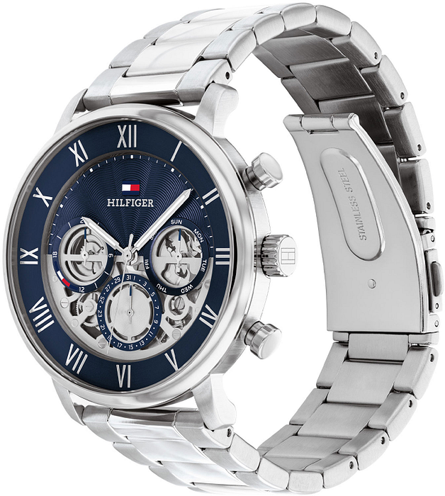 Tommy Hilfiger TH1710569 Horloge Heren Zilverkleurig 44mm 