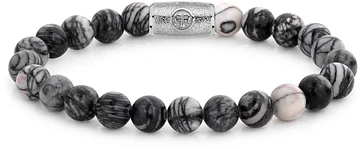 Rebel & Rose Stones Only Black Wolf - 8mm RR-80032-S