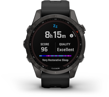 Garmin fēnix® 7S Sapphire Solar, Carbon Grey DLC titanium 010-02539-25