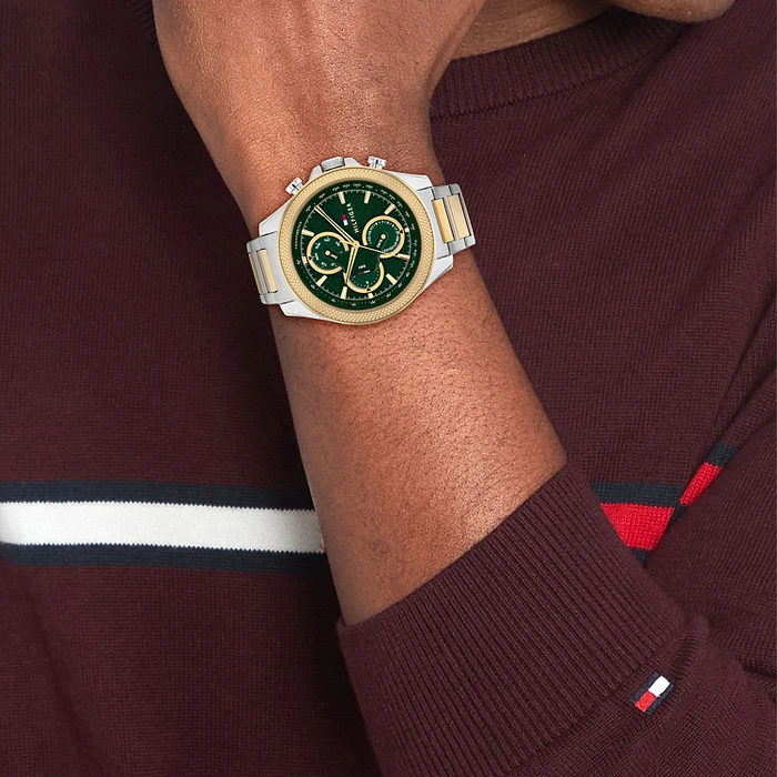 Tommy Hilfiger TH1792079 Horloge Heren Bi-color 46mm Tommy Hilfiger TH1792079 Horloge Heren Bi-color 46mm
