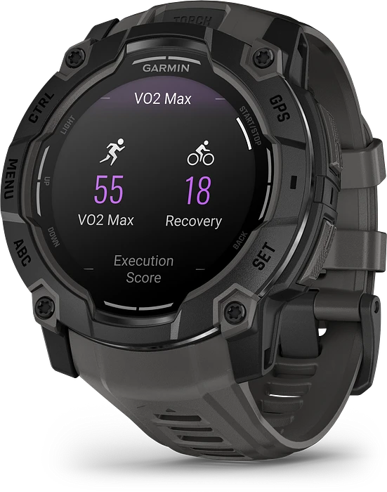 Garmin Instinct 3 Instinct 3, 50mm,AMOLED, Black Bezel with Charcoal Band 010-03020-00 Garmin Instinct 3 Instinct 3, 50mm,AMOLED, Black Bezel with Charcoal Band 010-03020-00