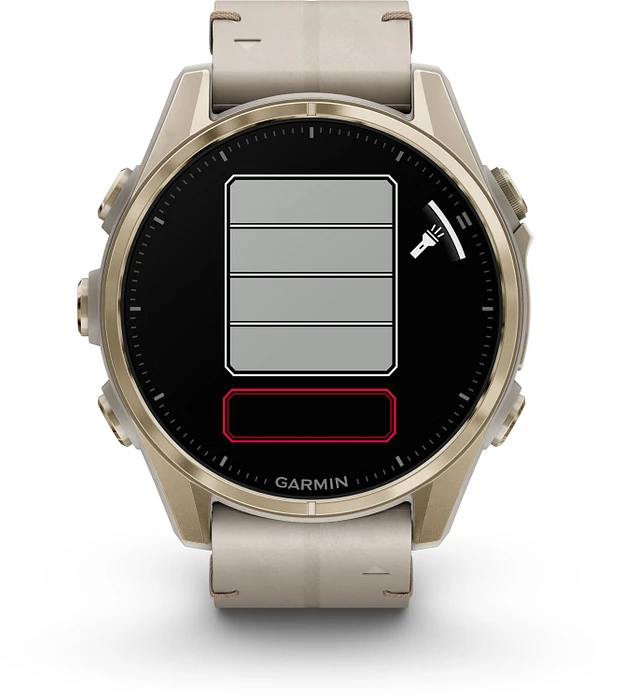Garmin Fenix 8 - 010-02903-40 43 mm, AMOLED Sapphire, Soft Goudkleurig Limestone band Garmin Fenix 8 - 010-02903-40 43 mm, AMOLED Sapphire, Soft Goudkleurig Limestone band