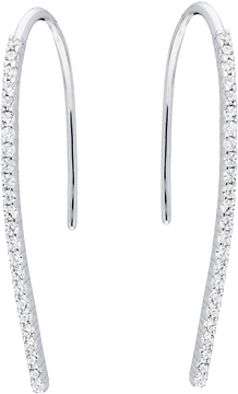 Silver Lining Oorhangers Hooks CZ Zilver Rd 108.0539.00