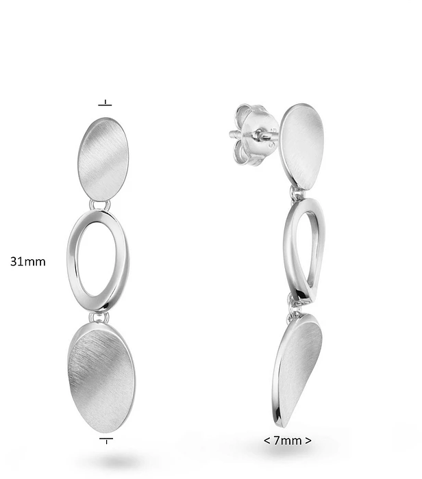 Glow Oorhanger 3x oval RP 925 108.0778.00 Glow Oorhanger 3x oval RP 925 108.0778.00