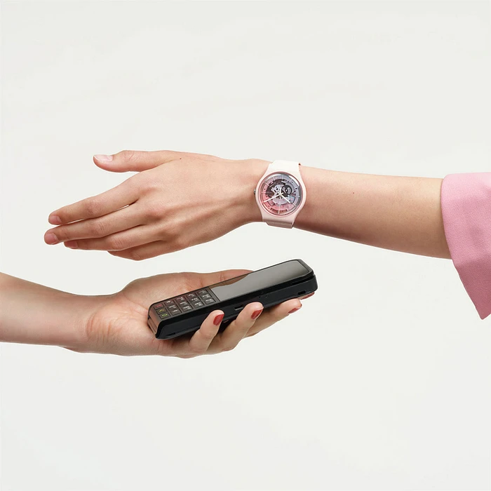 Swatch Original Bioceramic Fleetingly Pink Pay! SO32P103-5300 Swatch Original Bioceramic Fleetingly Pink Pay! SO32P103-5300