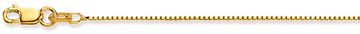 Glow Lengte collier - Venetiaan - 0.8mm - 45cm - Goud - 2.4gr 201.1045