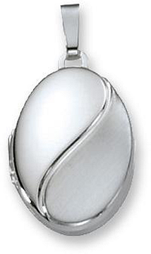 Silver Lining Medaillon Ovaal Mat Glanzend Zilver 145.0027.00