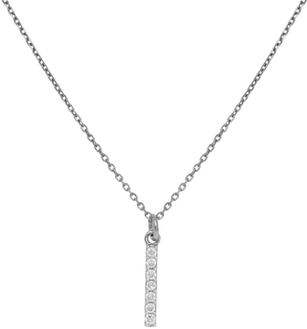 Silver Lining Collier met Staafje CZ 925 Rd 102.1031.42