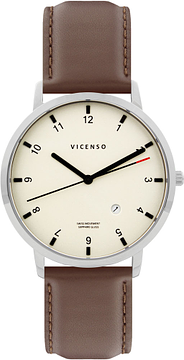 Vicenso Rome VI10021 Silber Weiß/Braun