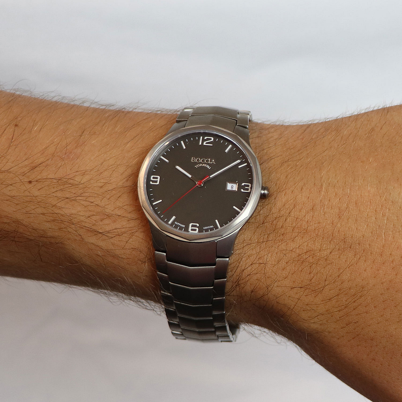 Boccia Titanium 3656-02 Heren Horloge 38mm