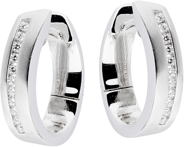 Silver Lining Klapoorringen Elegance CZ Zilver Rd 107.6205.00