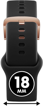ICE WATCH Smart 023436 - Black - Rose-Goudkleurig 18mm band