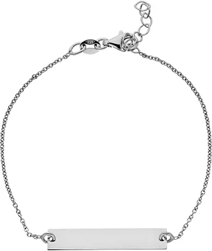 Zilverkleurig Lining Plaatarmband Fijn 30x6mm Zilver Rd 104.0549.19
