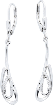 Silver Lining Oorhangers Fantasie Rd Zilver CZ 108.0603.00