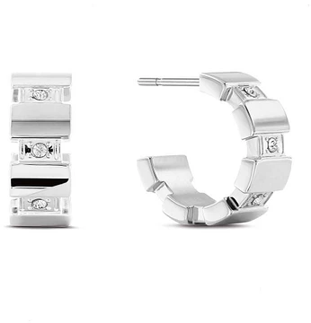 Tommy Hilfiger TJ2780777 Oorringen Dames Zilverkleurig 15mm