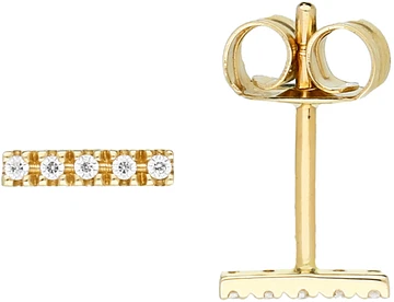 Glow Oorknopjes Staafje CZ 6.5mm Goud+ 206.2035.00