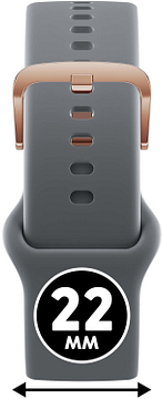 Ice Watch Smart 022552 DARK GREY - ROSE Goudkleurig 22mm Band