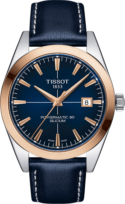Tissot Gentleman Powermatic 80 Silicium Solid 18K bezel T9274074604100