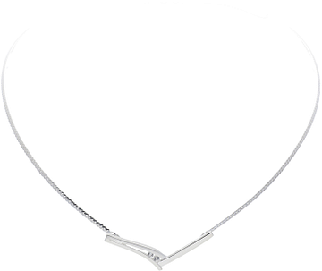 Silver Lining Choker Tussenstuk Mat/Glans CZ 925 103.0711.45