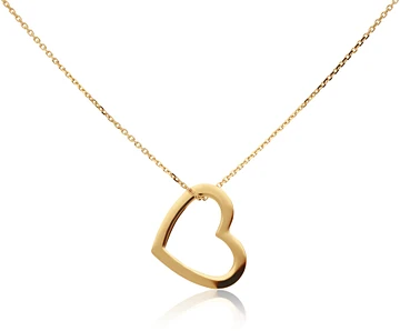 Glow COLLIER MET HANGER HART - 585 GEEL - 45CM 202.0931.45