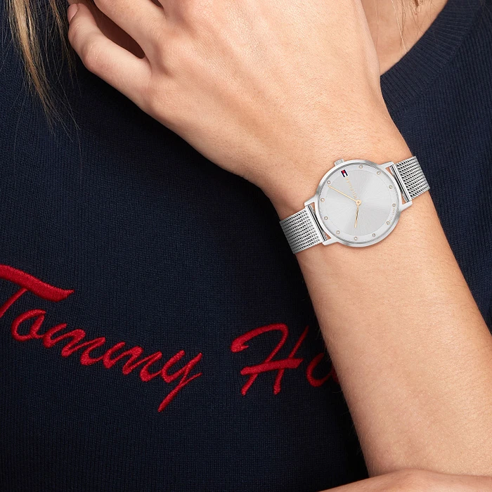Tommy Hilfiger TH1782665 Horloge Dames Zilverkleurig 34mm Tommy Hilfiger TH1782665 Horloge Dames Zilverkleurig 34mm