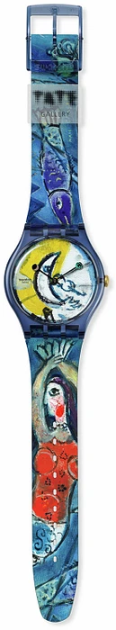 Swatch CHAGALL'S BLUE CIRCUS SUOZ365 Swatch CHAGALL'S BLUE CIRCUS SUOZ365