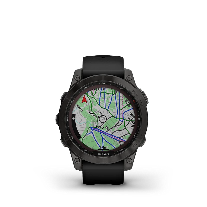 Garmin fēnix® 7 Sapphire Solar, Carbon Grey DLC titanium 010-02540-21 Garmin fēnix® 7 Sapphire Solar, Carbon Grey DLC titanium 010-02540-21