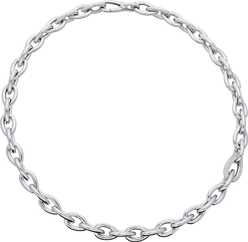 Silver Lining Schakelcollier CZ schakel 45cm 925 102.4100.45