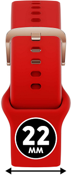Ice Watch Smart 022593 RED PASSION - ROSE Goudkleurig 22mm Band