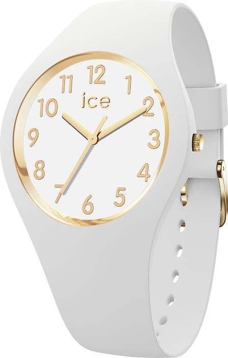 Ice Watch ICE GLAM - WHITE Goudkleurig - NUMBERS - SMALL - 014759 Ice Watch ICE GLAM - WHITE Goudkleurig - NUMBERS - SMALL - 014759